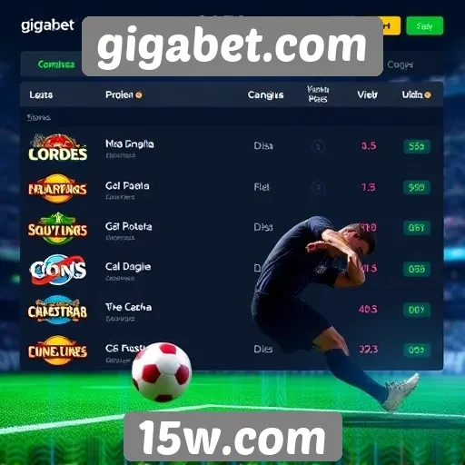 Comparação de jogos disponíveis em gigabet.com